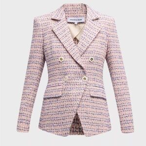 Veronica beard Taja Tweed Dickey jacket Blazer 12 NWT $798 khaki
Multi